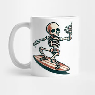 Surfing Skeleton 2 Mug